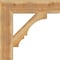 Ekena Millwork Balboa Block Rough Sawn Bracket, Western Red Cedar, 6"W x 28"D x 28"H BKT06X28X28BOA05RWR - alternate 2
